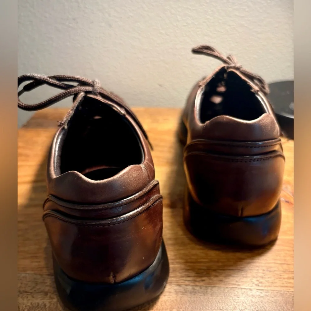 To Boot Dark New York Adam Derrick Made in Italy Brown Leather Oxfords
